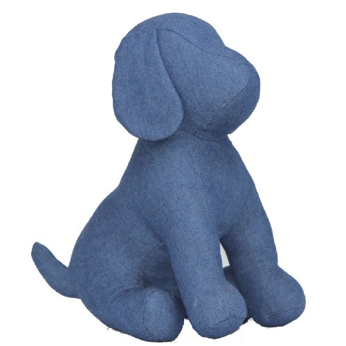Teafco Cleo Blue Denim Dog Mannequin, Sitting