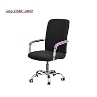 Iseedy Chair Cover Office Computer Chair Sets of Stretchable Rotating Chair Cover. (Black)