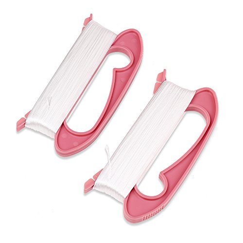 HAPPYTOY Kite Handle with Line String - 300ft Durable String - 2 Pack - Pink