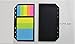 Chris-Wang 2Pack Universal Colored Flags for A5/A6/B5 Notebook, Stick-on Flags, Insert Refill Filler Page, Black Paper Divider