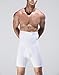 Panegy Men High Waist Stomach Shaper Butt Lifter Leg Control Hip Buster Boxer Brief Large White