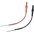 BOCEUC 2 PCS Silicon Flexible Spoon Back Probes, Back Probe Pins Automotive Compatible with 4mm Banana Plug Test Leads