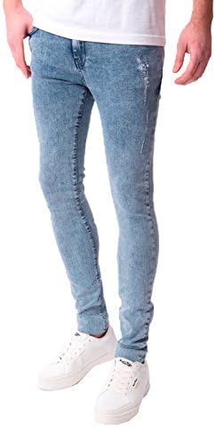 Seven Series Balvet New Fashion Skinny Fit Jeans Blue Acid Wash -36-Regular