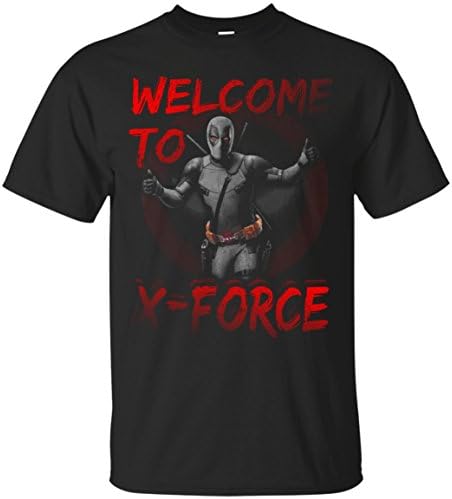 Welcome to X-Force Deadpool T-Shirt (Black;4XL)
