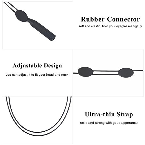 image for Vbestlife 2 Pcs Sports Sunglass Retainer Holder Strap,Anti-slip Safety