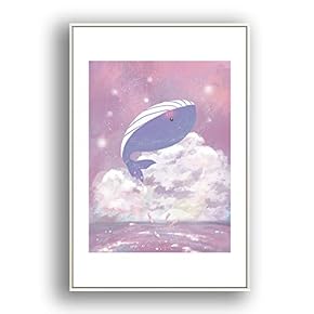 Framed Canvas Wall Art for Living Room, Bedroom Whale Canvas Prints for Modern Home Decoration Ready to Hang - 16"x24" inches
