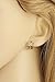 Windshow Girls 18K Gold Plated Mini Butterfly Bowknot CZ Huggies Hoop Earrings (Yellow)