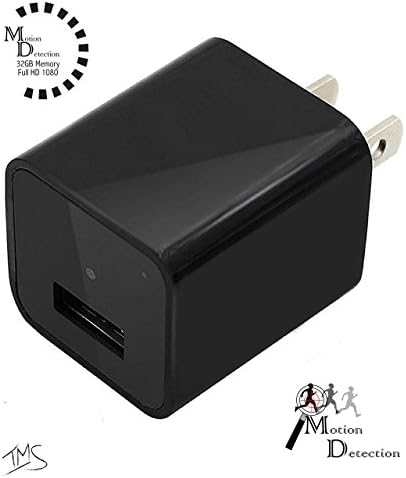 Hidden Camera Charger by Seekit Cam | 1080p 32GB Spy Camera / USB Charger featuring Motion Detection operating system | Records up to 8 Hours of video