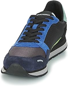 emporio armani suede trainers