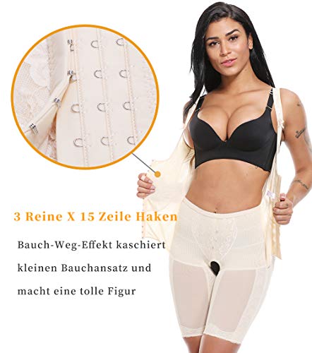 MISS-MOLY-Donne-Body-Shaper-Guaina-Contenitiva-e-Modellante-della-Coscia-Reducer-15X3-Hook-Dimagrante-Shapewear-Corsetto