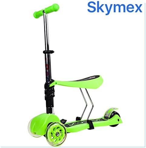SKYMEX 3 in 1 Scooters for all Ages 1-6,6-10 Gift Flashingwheel Mini Maxi Toddler Kick Kid Toys present gift ideas