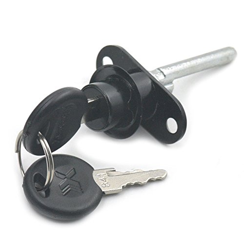 Fujiyuan 1 set Cabinet Lock Furniture Drawer Desk Locker Wardrobe File Cabinet 2 Keys Craft DIY Hardware 16mm Black