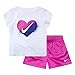Nike Baby Girls Graphic T-Shirt and Shorts 2-Piece Set, Hyper Magenta/White, 12M