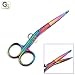 RAINBOW COLOR, HI LEVEL BANDAGE SCISSORS, 5 1/2