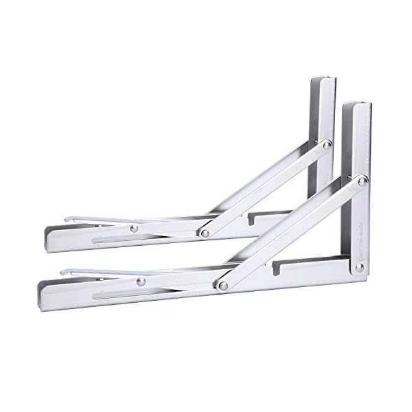 Amarine-made-2-PCS-Long-Release-Arm-Polished-Stainless-Steel-Folding-Shelf-Bench-Table-Folding-Shelf-or-Bracket-Max-Load-330lb-Long-Release-Arm