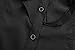 Shirts for Women Stand-Up Collar Vintage Victoria Ruffle Long Sleeve (M, BS02-Black)