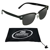 proSPORT Classic Reading Sunglasses with Round Horn Rimmed Plastic Frame for Men & Women - Not Bifocal