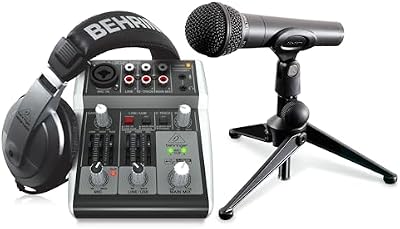 Podcastudio 2 USB Kit Podcast avec Mixeur, Micro et Casque