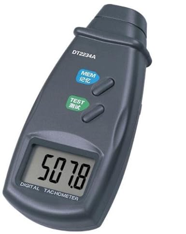 Pixtic DT2234A Digitaler Drehzahlmesser, Laser, 2,5–99.999 U/min