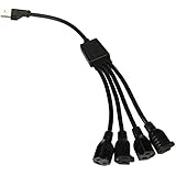 C2G / Cables To Go 29803 18IN 16 AWG 1-to-4 Power Cord Splitter for NEMA 5-15P to 4 NEMA 5-15R