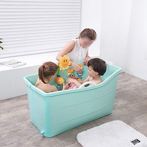 全身風呂 大人のためのポータブルバスタブ バスバレルフルボディ世帯の子供プラスチックふたスパお風呂バケツアンチ滑りやすい断熱材で 大容量