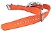 ArtStyle Watch Band with 1.5mm Thickness Quality Nylon Strap and Heavy Duty Brushed Buckle (Orange, 24mm)