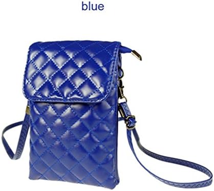 Dreams Mall(TM)Quilted Leather Phone Pouch Mini Shoulder Bag Crossbody Purse Wallet Holster Case