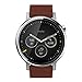 Motorola 2nd Generation Moto 360 46mm Smartwatch with Leather Wrist Band - Certified Refurbished (Silver & Cognac)