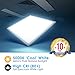 2x2 LED Panel Thin Edge-Lit Flat Light (4 Pack) 5000k 40W, White Frame, Flush Drop Ceiling Light for Home, Office, Schools, Hospitals, Commercial - LED Lighting Fixture - 0-10V Dimmable