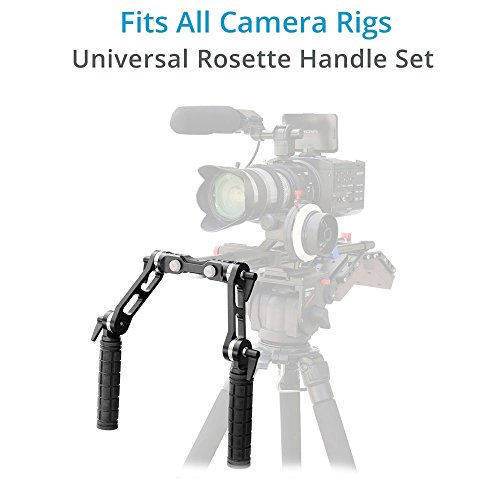 CAMTREE Hunt 15mm Rosette Handle Set (CH-15-RH) Comfortable Handgrip Support for Rod Rail, Camera Shoulder Rig Kit (Arri Standard) - Thumbnail 4