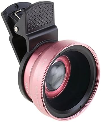 Halolens iPhone 0.45X Wide Angle Lens and 15X Macro Lens for iPhone X 8/7/6/5,iPad Android Smartphone Mobile phone (PINK)