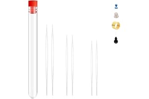 LIFULANDIAN 6 Pieces Beading Needles，3 Sizes Big Eye Beading Needles，for Jewelry Making，with Needle Bottle