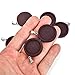 LANBEIDE 15 PCS Wooden Bezel Pendant Trays Round Cabochon Setting for Bracelet Necklace Jewelry Making (30 mm)