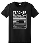 Teacher Gift Nutritional Facts Gag Gifts Funny Ladies T-Shirt