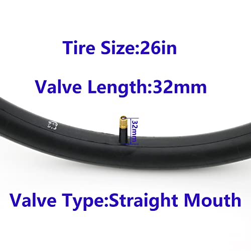 Zhuge Packs 26 Inch Bike Tube, Inner Tube for Bicycle Tire, 26