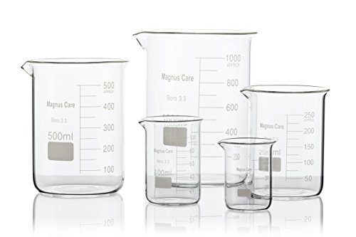 Magnus Care Borosilicate Glass Low Form Glass Beaker, 50/100/250/500/1000 mL