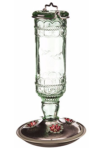 Amazon Com Perky Pet Antique Green Bottle Hummingbird Feeder