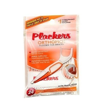 Plackers Orthopick Flosser for Braces 24 Each