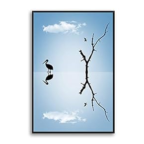 Framed Canvas Wall Art for Living Room, Bedroom Sky Canvas Prints for Modern Home Decoration Ready to Hang - 16"x24" inches