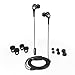 JLab Audio Core Hi-Fi Noise Isolating earbuds with Mic and Cush Fin Technology, Guaranteed Perfect Fit, GUARANTEED FOR LIFE - Black