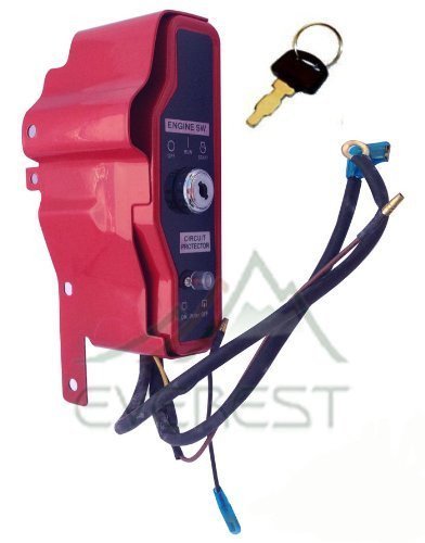 Poweka Ignition Key Switch Box w/Keys Engine Stop On Switch for Honda GX340 GX390 11hp 13hp Gas Engine