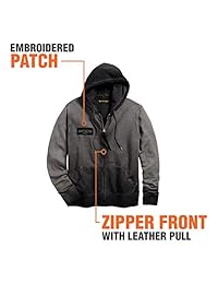 Harley-Davidson - Sudadera con capucha para hombre, fieltro, color negro