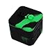 1 Green and Black Non-stick Shatter Concentrate Silicone Cure Cubes Jar Container