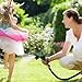 My Garden Provisions Expandable Garden Hose: Updated 2019 Design, Flexible, No Kink Expanding Hose with Brass Connector, Lightweight and Portable - Water Nozzle Included