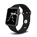 Evershop®Bluetooth Smart Watch with SIM Card Slot 2.5D ARC HD(Black)