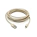 3Pack 3M 10Ft Durable Nylon Braided Lightning 8Pin to USB Data Sync Charging Cable Charger Cord With Aluminum Heads for iPhone 6/6s/6 Plus/5/5c/5s, iPad 4 Mini Air iPod Nano 7 iPod Touch 5 (Golden)