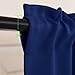 NICETOWN Kitchen Valance Curtains Navy Blue - Blackout Energy Smart Rod Pocket Tier Panels for Half Window/Cafe (29W by 24L Inches, Set of 2)