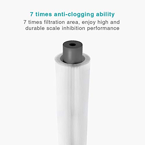 Hansing Gen2 Water Softener Alternative - Water Descaler System, Anti-clogging Scale Inhibition Inline Water System, Reduce Scale, Chlorine and Sediment, 3/4" FNPT
