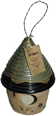 Amazon Com Pier 1 Imports Green Ceramic Bird Feeder With Wire