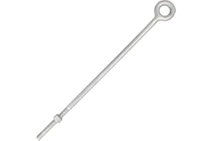 E-Rigging 3/4" x 24" Galvanized Regular Eye Bolt | Industrial, Heavy Duty | Perfect for Lifting, Anchoring, Hanging, Construction, and DIY Projects